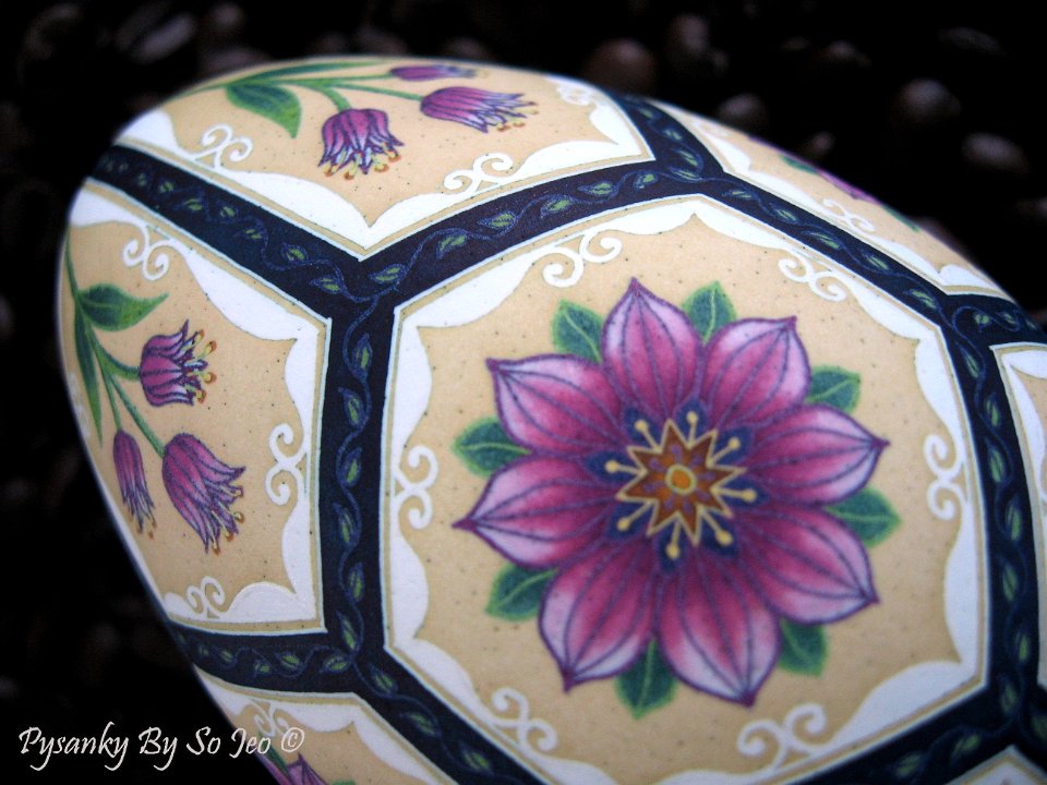 Victorian Garden Ukrainian Easter Egg Pysanky By So Jeo